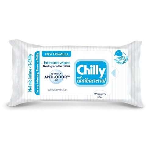 Chilly Antibacterial Антибактериальные салфетки для интимной гигиены 12 шт